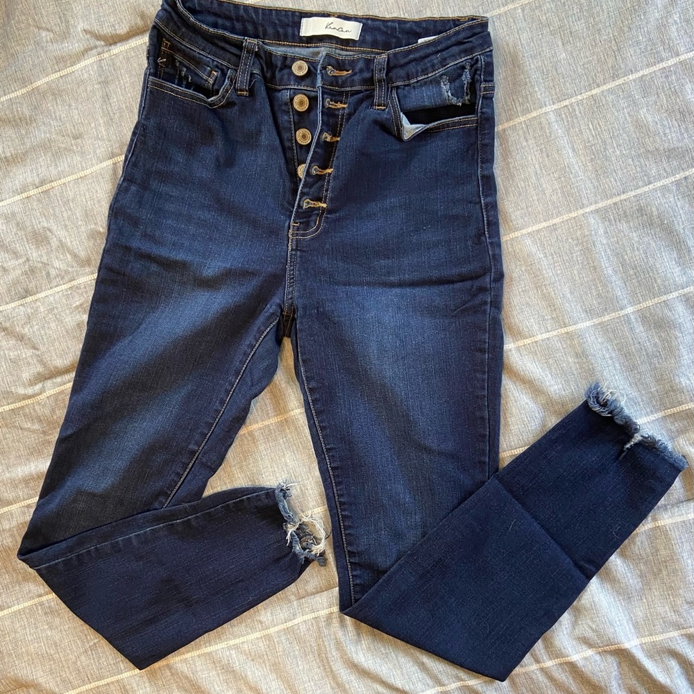 KanCan Blue High Rise Jeans with Modern Fit